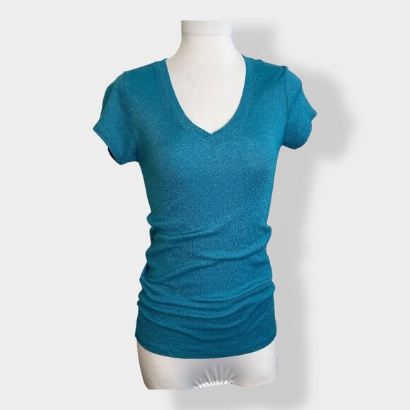 Michael Stars Blue Shimmer‎ Tee - Picture 1 of 4